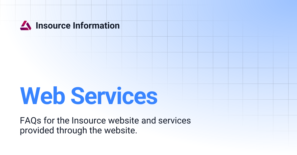 Web Services | Insource Information